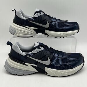 Men's Size 12 Nike V2K Run Obsidian Thunder Blue Wolf Grey Shoes HJ4497 400